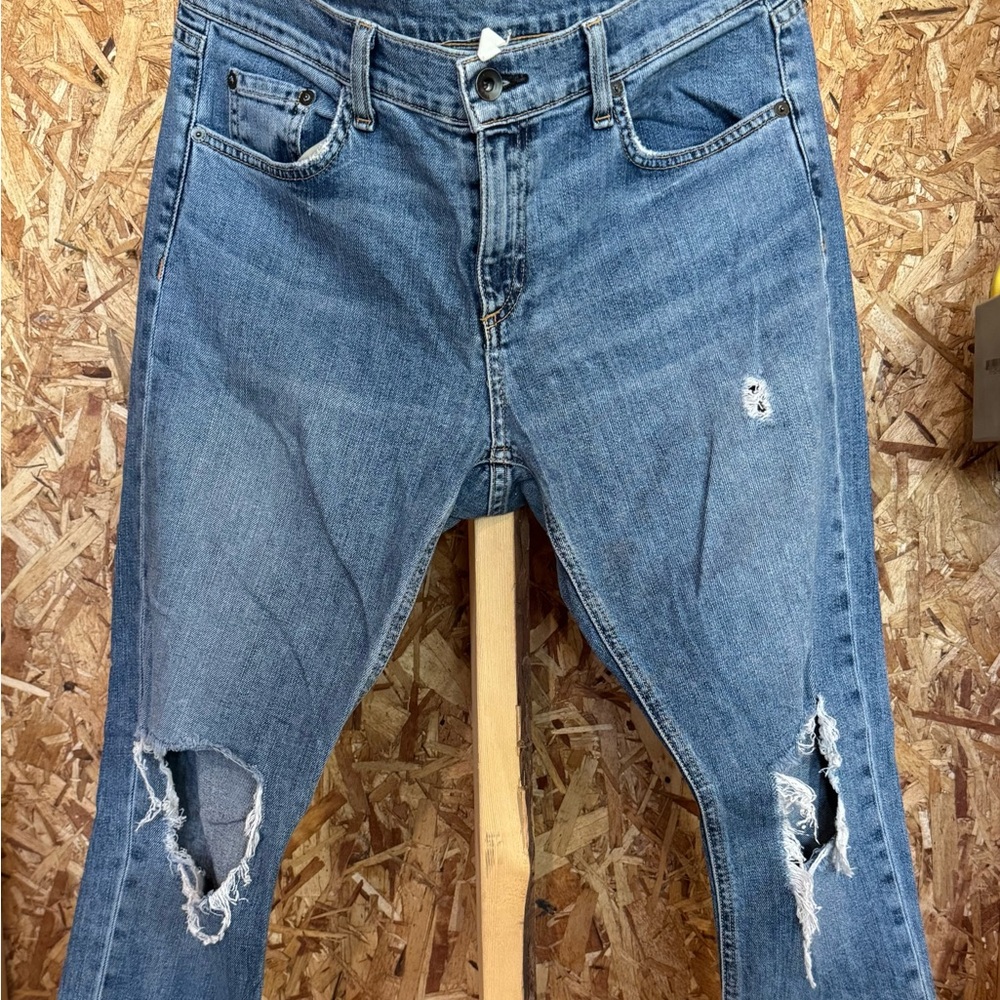 Rag & Bone Jeans with Distressed Details